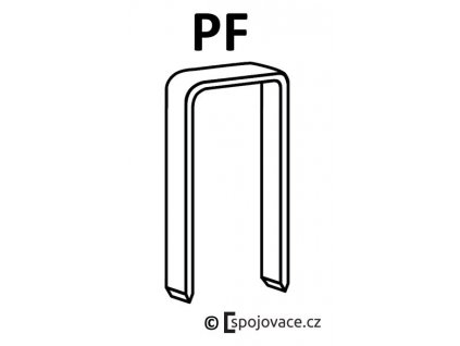 Spony Prebena PF, délka 6 mm