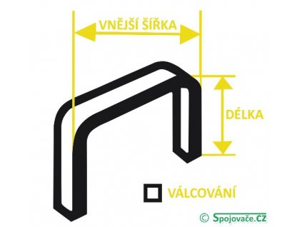 Spony do sponkovačky S12, dĺžka 12 mm, 10.000 Ks