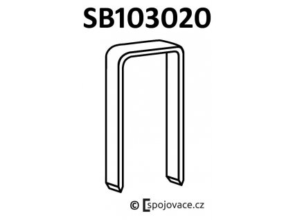 Spony Bostitch SB103020, délka 15 mm