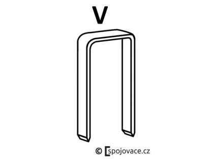 Spony Prebena V, délka 6 mm