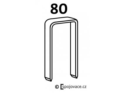 Spony Bostitch 80, délka 8 mm