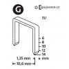 Spony Novus "G" typ 11, dĺžka 8 mm, 5000 ks