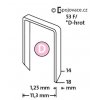 Spony Novus "D" typ 53F, dĺžka 14 mm, ostrý strih, 600 ks