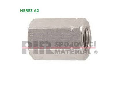 DIN 6334 A2 - M 6 x 18mm A2 nerez predĺžená matica