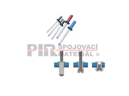 RAL 7016 - 4,0x10 AL/ST antracit trhací nit