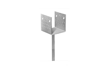 U 80mm x 80mm - Pätka stĺpiku s roxorom ZN