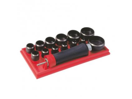 Sada výsečníkov 8546 00 13-dielna 10-50mm s rukoväťou