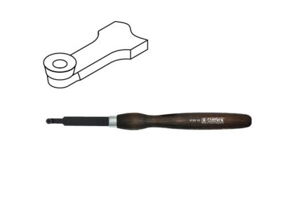 Struh rádiusový s britovou doštičkou 12 mm STANDARD LINE 8190 12