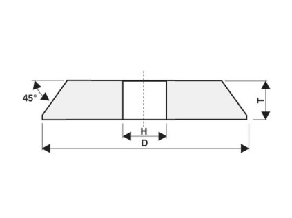Kotúč B 200x 10x32 53951-2039.90 biely 437034