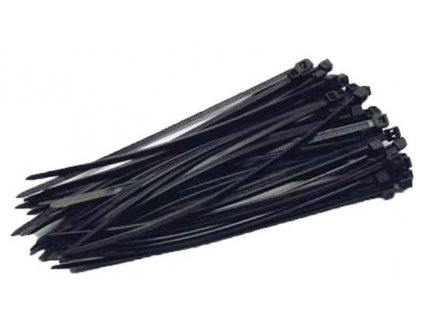 Páska viazacia 200 x 3,6 mm 50 ks čierna 23814 /23951/