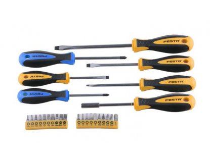 Sada skrutkovač+bity 27ks 18422