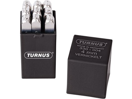 Turnus Sada číselníkov 9-dielna SH 4 mm poniklované