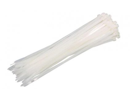 Páska viazacia 250 x 4,8 mm 50 ks biela 23858