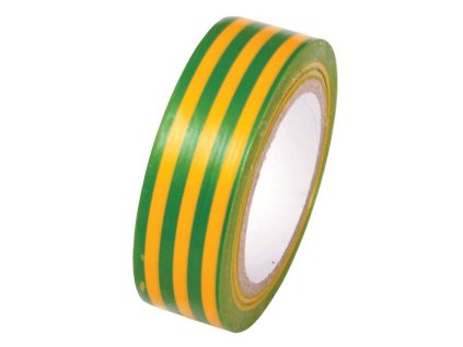 Páska PVC 19 mm x 0,13 mm x 10 m žlto-zelená 38925