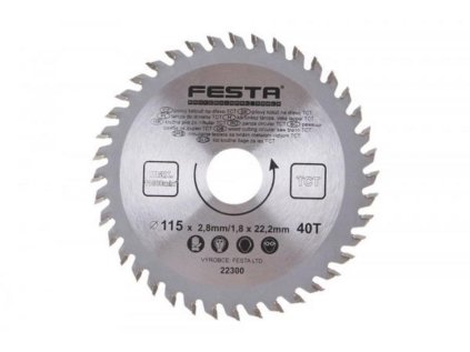 KP 115 x 22 / 40z TCT 22300 Festa