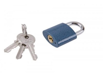 Zámok visiaci oceľový 32 mm 23262 modrý