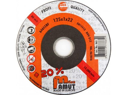 Kotúč 180x6,0 Mamut 853 inox, oceľ