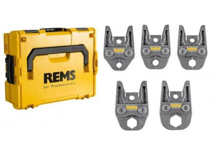 Sada lisovacích čeľustí V 15-18-22-28-35 v kufri