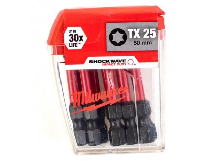 Milwuakee Bit Shockwave TX30 25 mm 25 ks