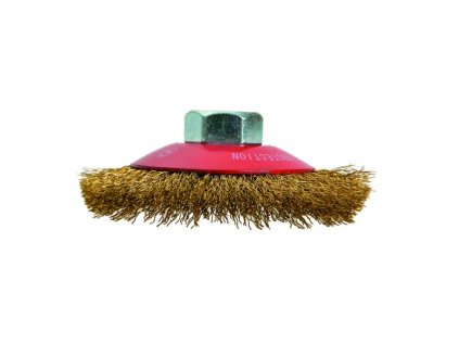 Kartáč miskový vlnitý, mosadzný Ø 100 mm M14