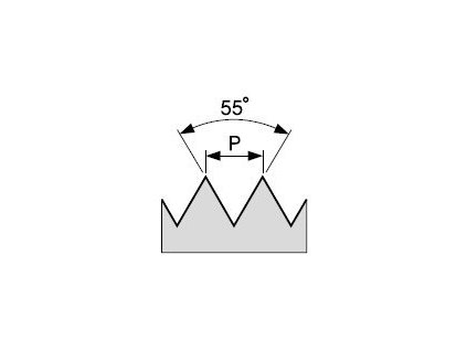 Závitník sadový ručný 8/3011 HSS BSW 1/8" II. stupeň zo sady