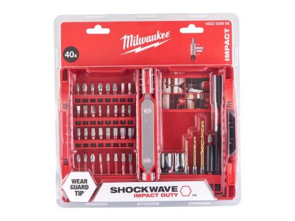 Milwaukee Súprava bitov Shockwave 40D