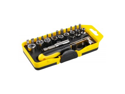 Sada obojstranný račňa s bitmi a adaptérmi 1/4"/23ks/ 18421