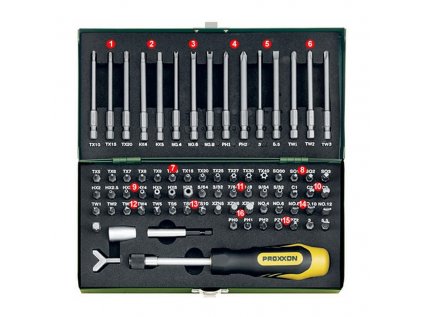Kompaktná sada bitov 1/4" 23107