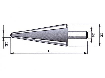 Vrták kužeľový s valcovou stopkou HSS 2 (6-20 mm) (541 200)