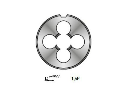 Závitová kruhová čeľusť DIN EN 22 568 6g HOBBY NO M12 zákl.stúpanie