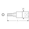 Hlavica 1/2" TX45 Torx predĺžená E031979