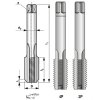 Závitník sadový ručný DIN 5157 HSS G 1/4" III. stupeň zo sady