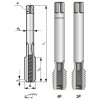 Závitník sadový ručný 3010 M15x1,5 I. stupeň zo sady HSS