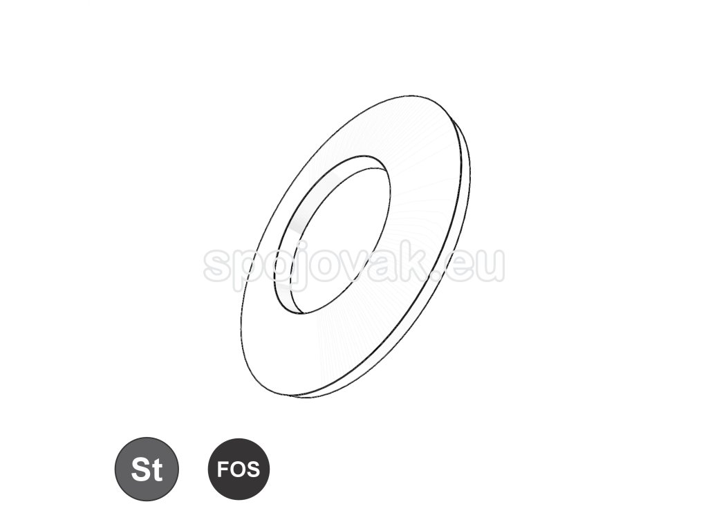 Podložka talířová, FOS; 20 x 10,2 x 0,5_1