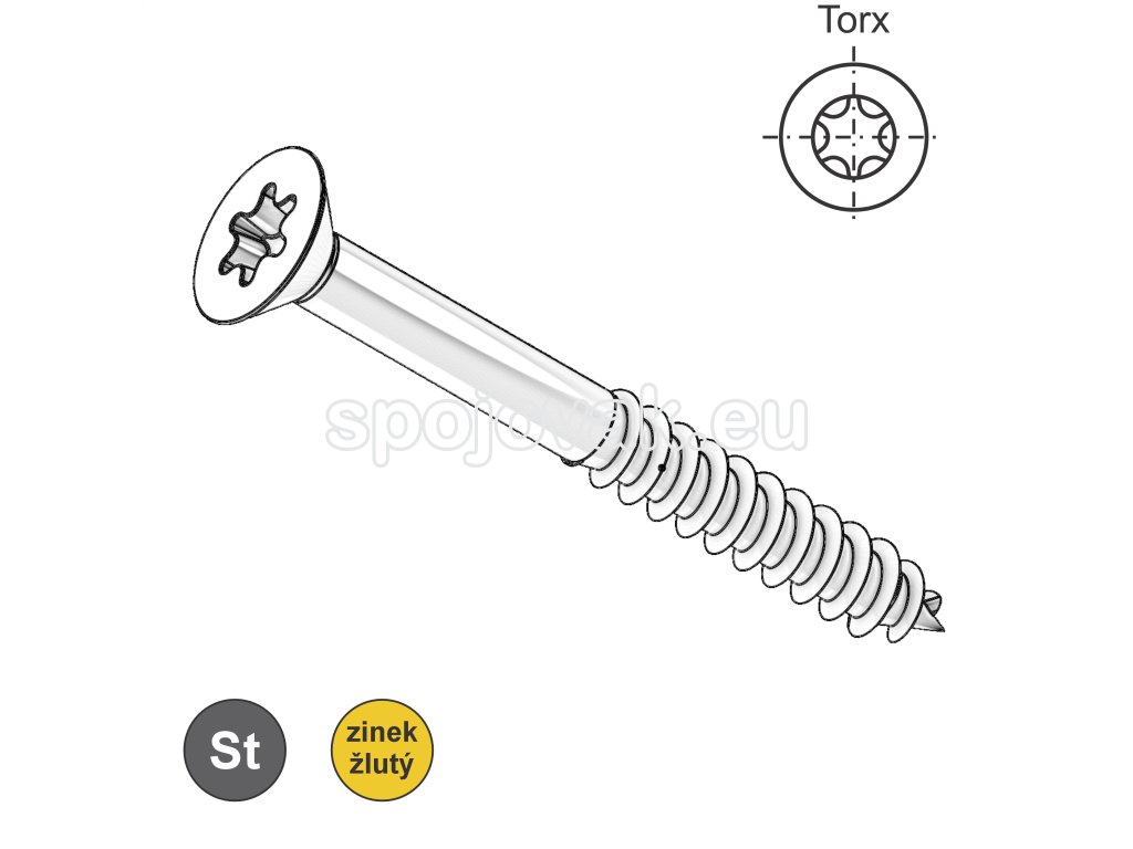 Vrut univerzální, ČZ, ZH, TORX, ZŽ; 4,5 x 30/18_1