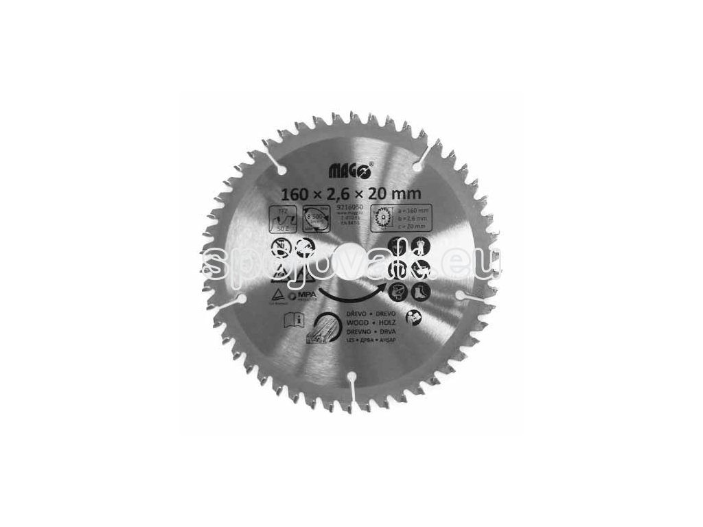 Pilový kotouč na dřevo; 160 x 2,6 x 20/50z_1