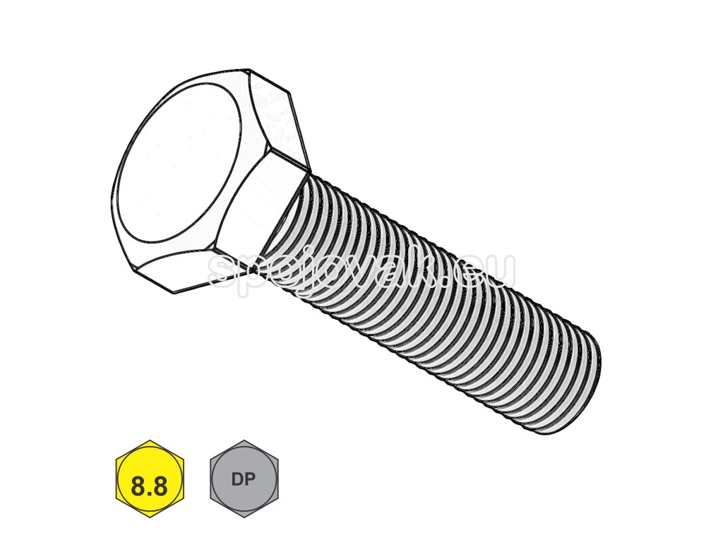 Šroub metrický, 6HR, DP KL120+VH301; 8.8; M 24 x 60_1