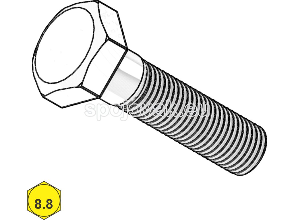 Šroub metrický, 6HR, ČZ, St; 8.8; M 64 x 200_1