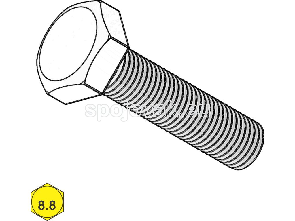 Šroub metrický, 6HR, ST; 8.8; M 22 x 55_1
