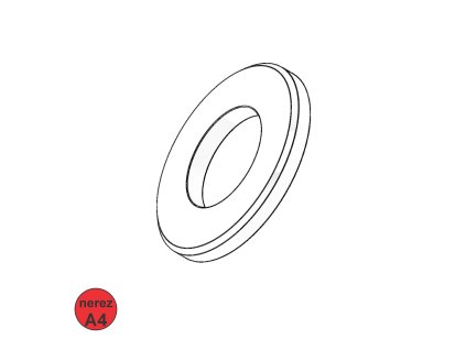 Podložka plochá, A4;  M 16_1