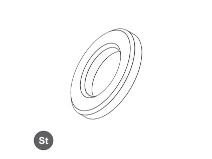 Podložka kruhová pro pevnostní spoje, ST; M 30 (31x56x5)_1