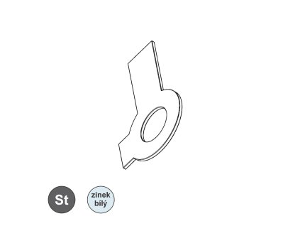 Podložka pojistná se 2 jazýčky, ZB; M 10_1