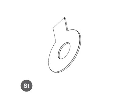 Podložka pojistná s jazýčkem, ST; M 48_1