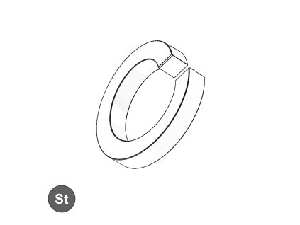 Podložka pružná pro INBUS šrouby, ST; M 20_1