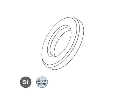 Podložka kruhová pro pevnostní spoje - PEINER, TZN; M 20 (21x37x4)_1