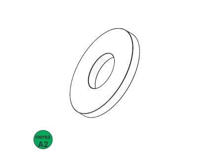 Podložka pod nýty, A2; M 6 (6,4 x 18)_1