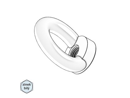 Matice závěsná C15, ZB; M 16_1