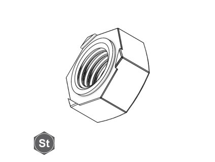Matice přivařovací, 6HR, A2; M 10_1