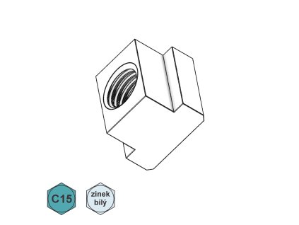 Matice upínací do T drážky, St; 10; M 12 x 18_1