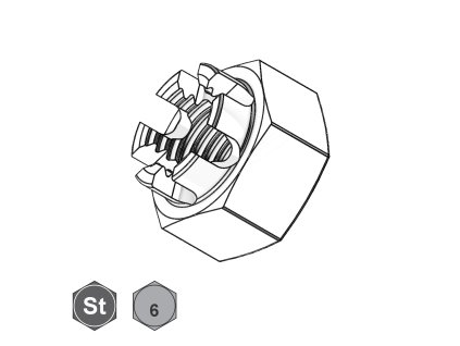 Matice korunková, St;  8;  M 30_1
